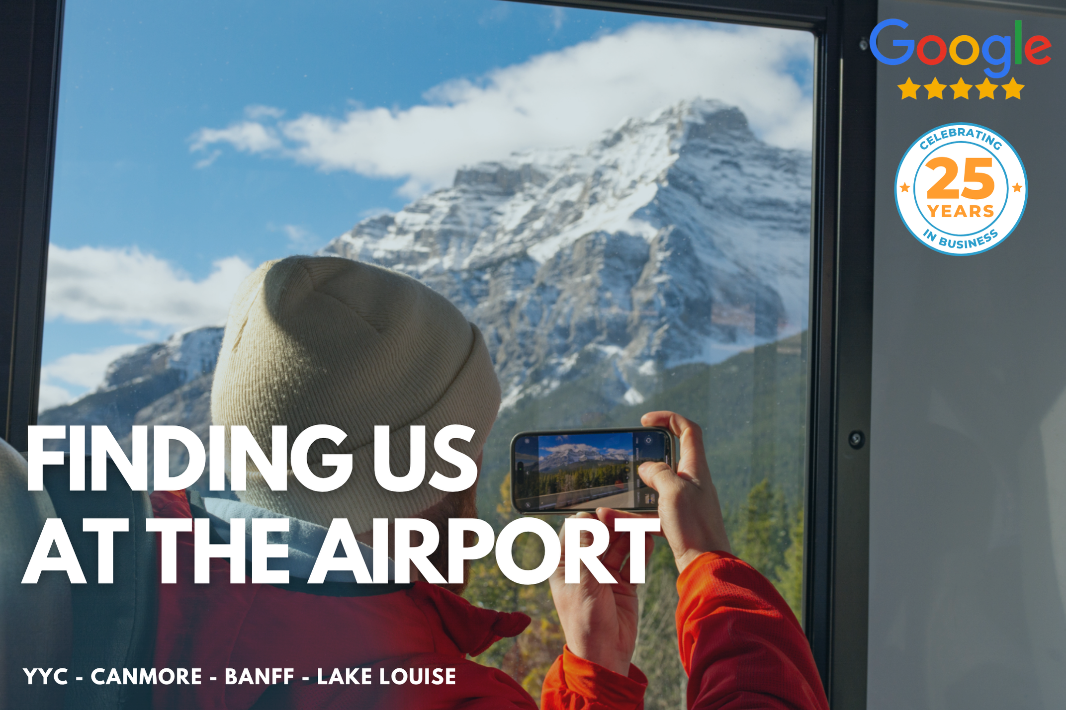 Finding us at the calgary airport
